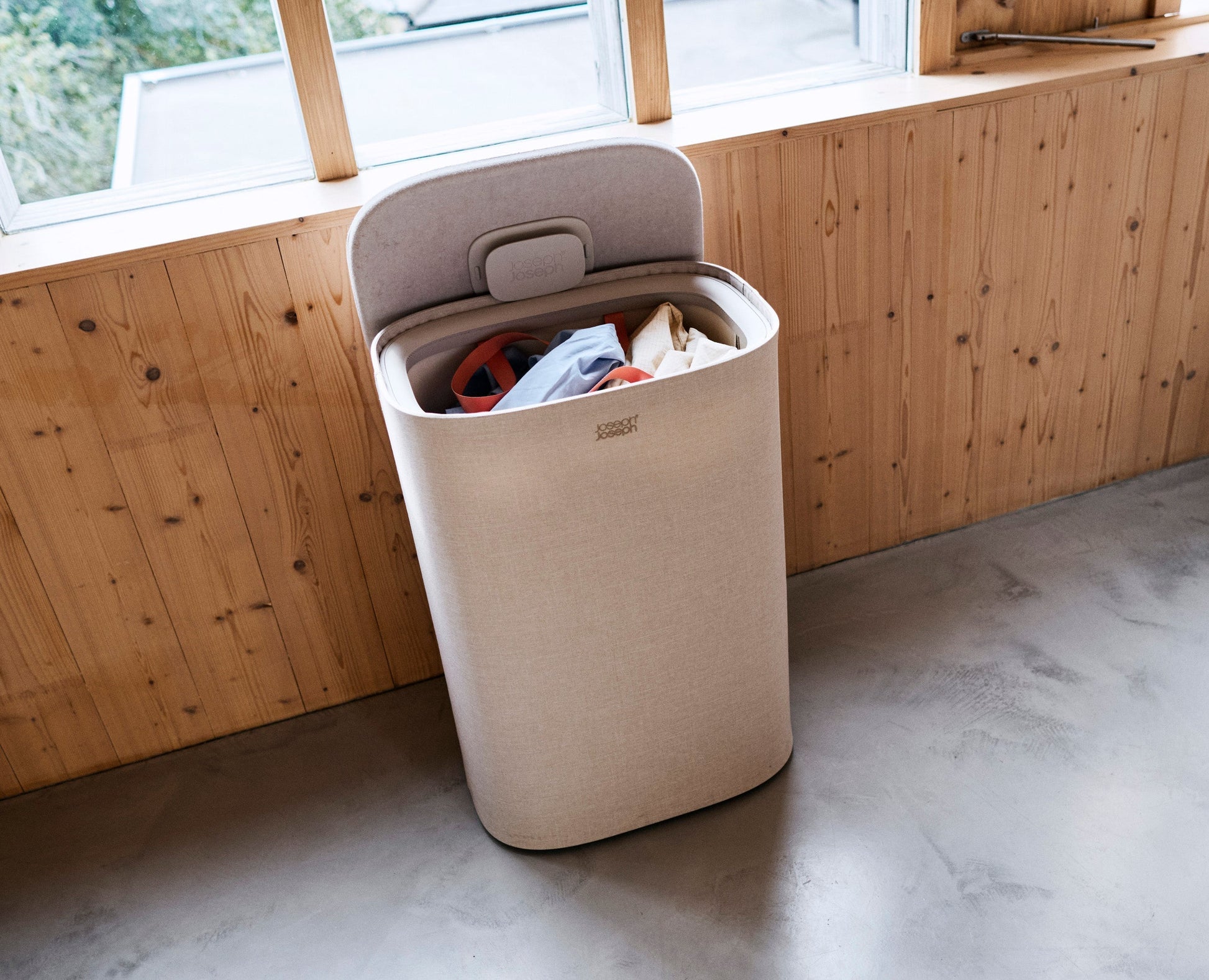 Tota 2 One 60L Pale Mushroom Laundry Basket