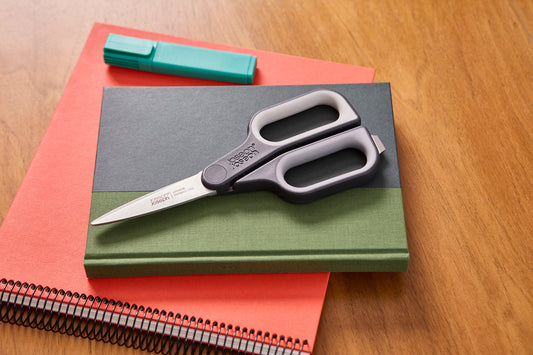 [hidden] [lifestyle] CutPlus Grey Scissors with Integrated Box Cutter