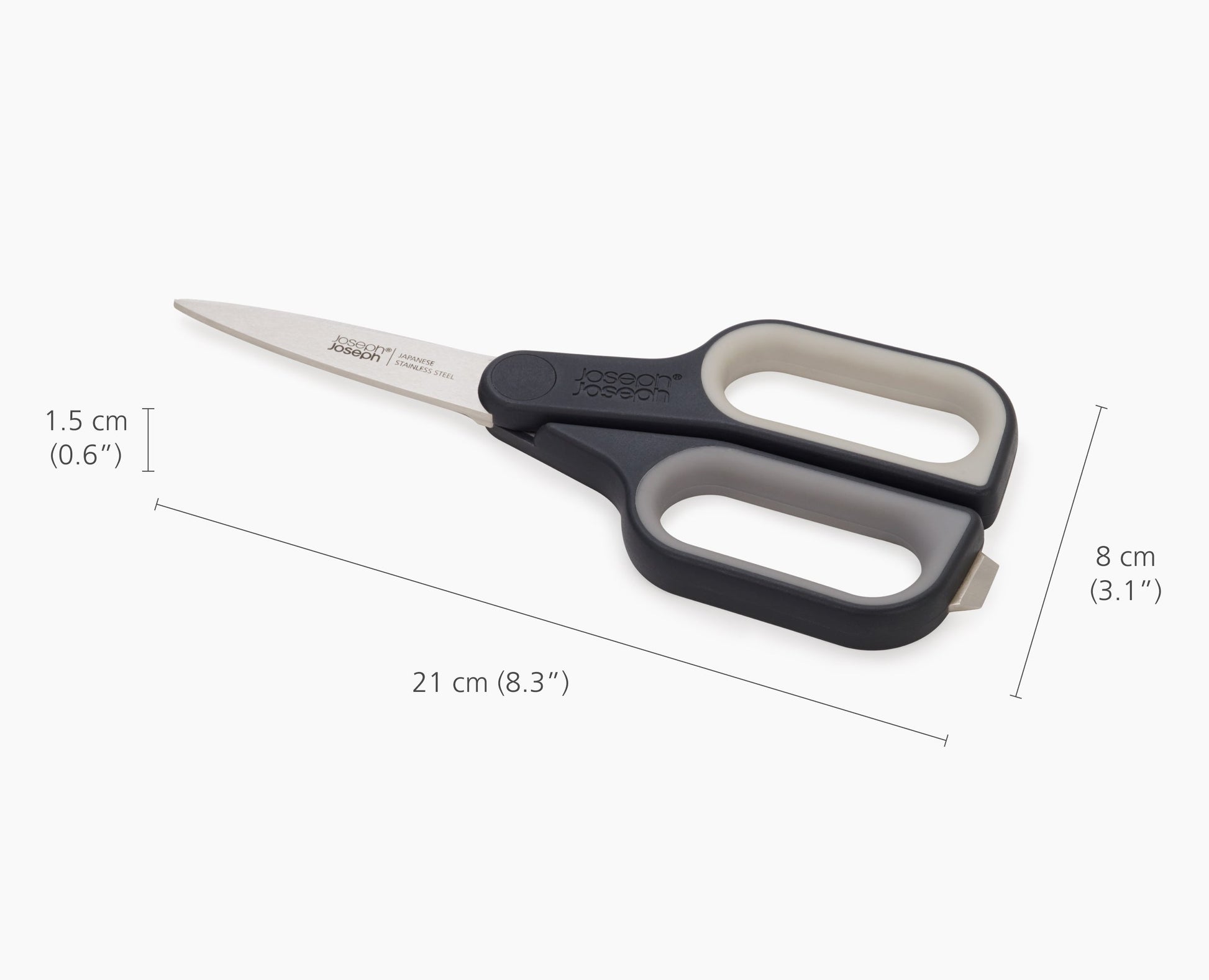 [half-width] CutPlus Grey Scissors with Integrated Box Cutter