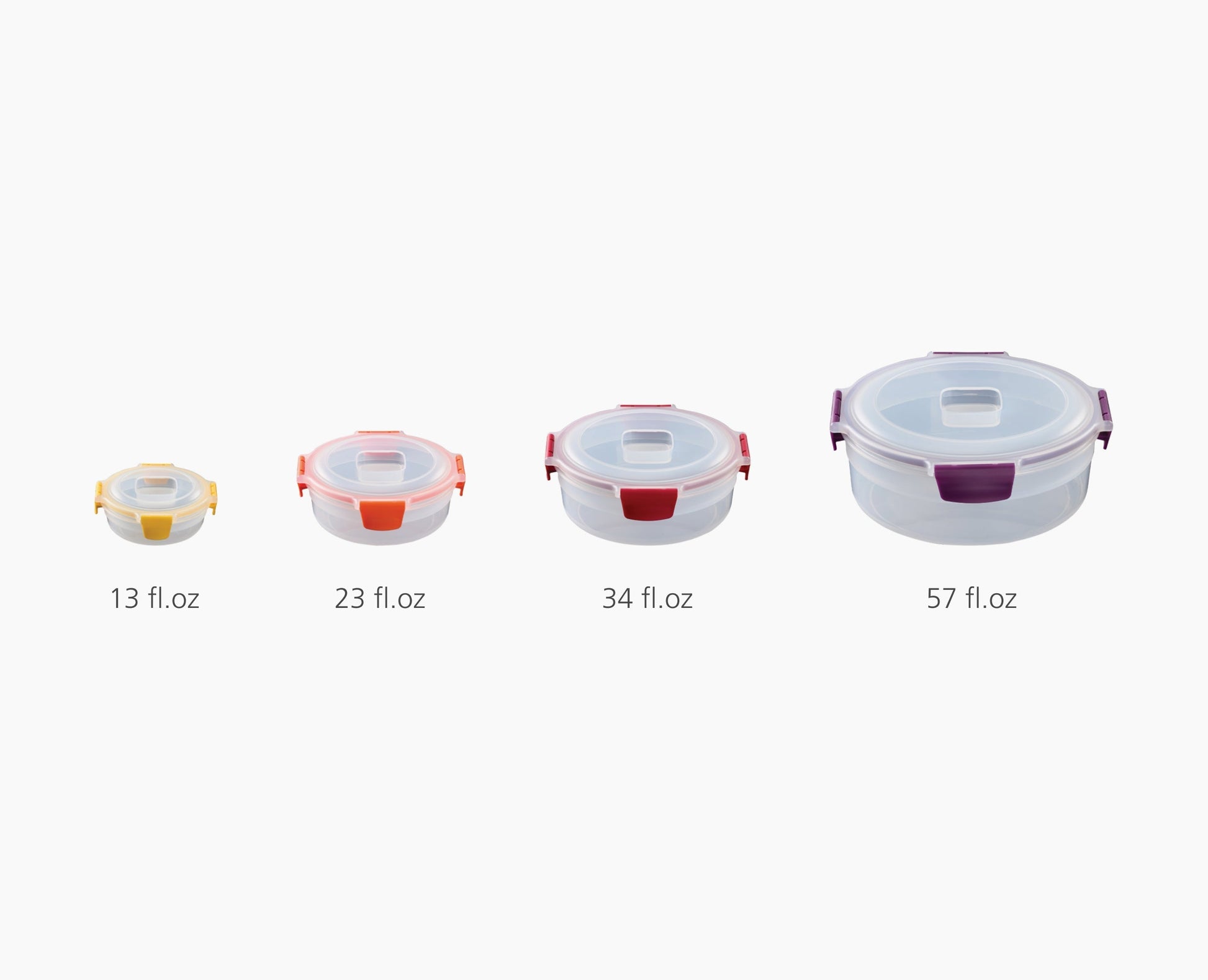 [half-width] Nest Lock 4-Piece Multicolour Round Container Set