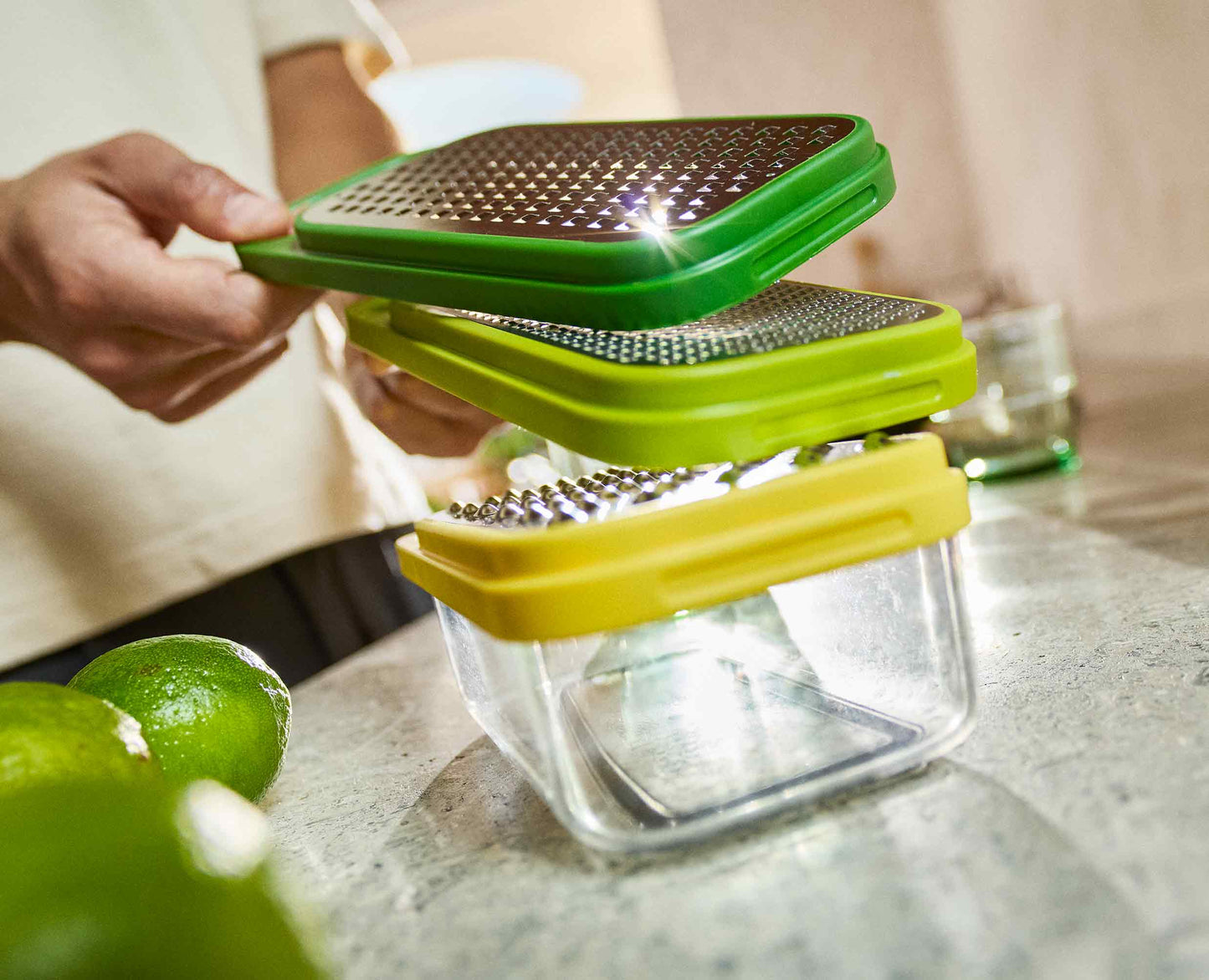 Multi-Grate & Store™ 3-in-1 Grater Set with Storage Container
