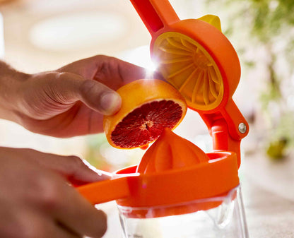 [half-width] JuiceMax™ Plus Dual-Action Orange Citrus Press with Measuring Cup