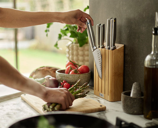[hidden] [lifestyle] Elevate™ Steel Knives Bamboo 5-piece Set - 10564 - Image 2