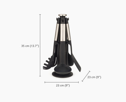 [half-width] Elevate™ Silicone 5-piece Utensils Carousel Set - 10567 - Image 9