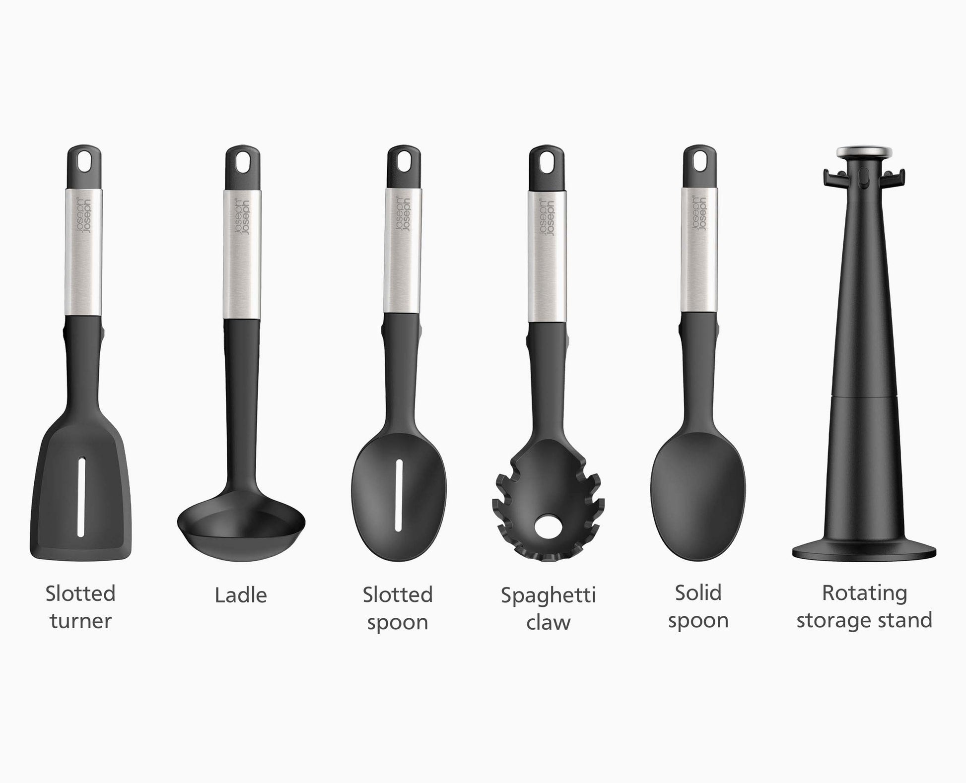 [half-width] Elevate™ Silicone 5-piece Utensils Carousel Set - 10567 - Image 8