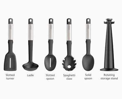 [half-width] Elevate™ Silicone 5-piece Utensils Carousel Set - 10567 - Image 8