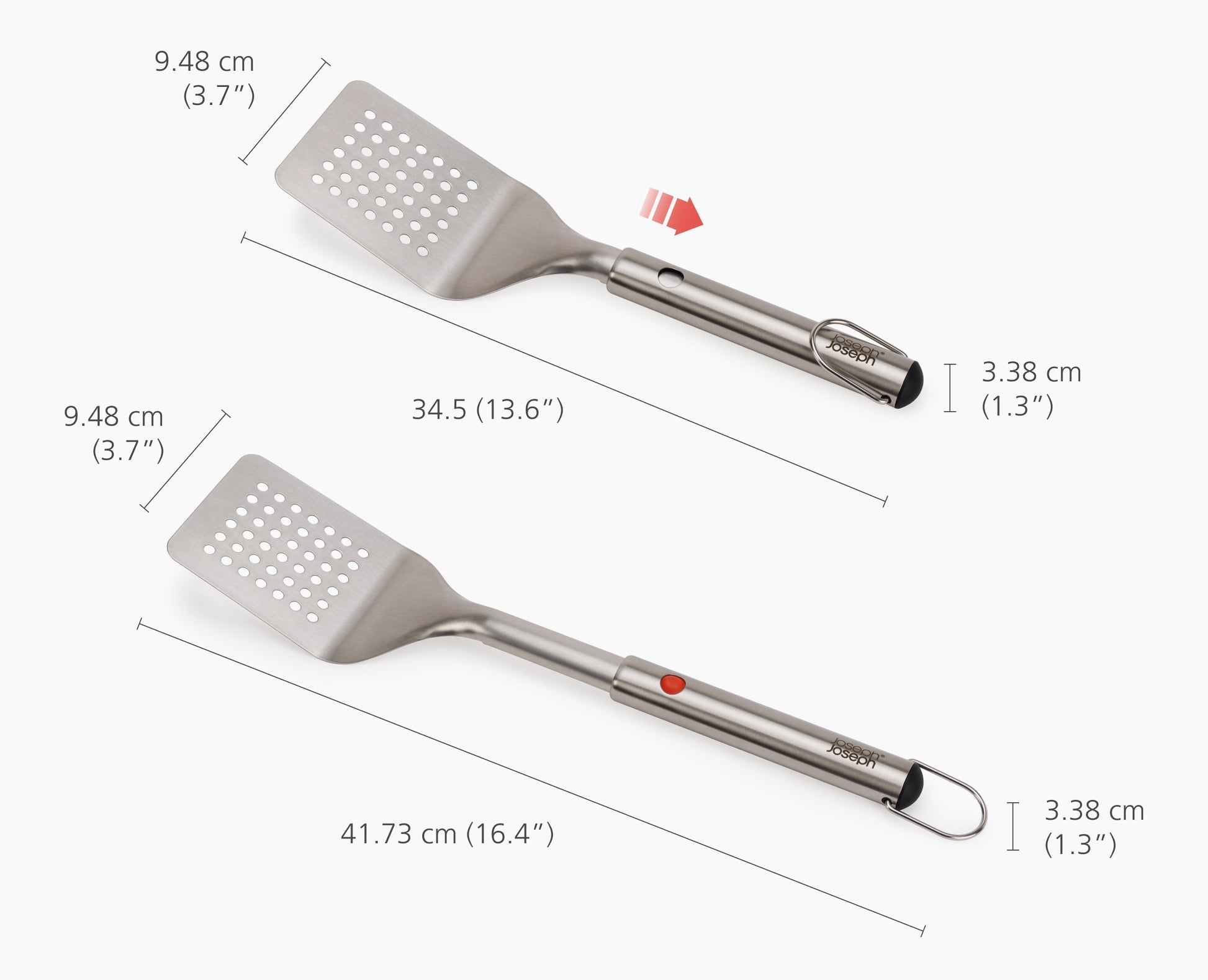 [half-width] GrillOut 2-Piece Stainless-Steel BBQ Turner & Tongs Set