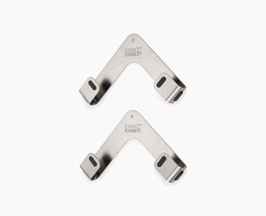 [hidden] Space™ Pack of 2 Stainless-steel Pan Lid Holders - 45059 - Image 1