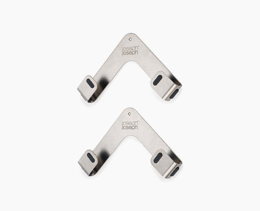 [hidden] Space™ Pack of 2 Stainless-steel Pan Lid Holders - 45059 - Image 1
