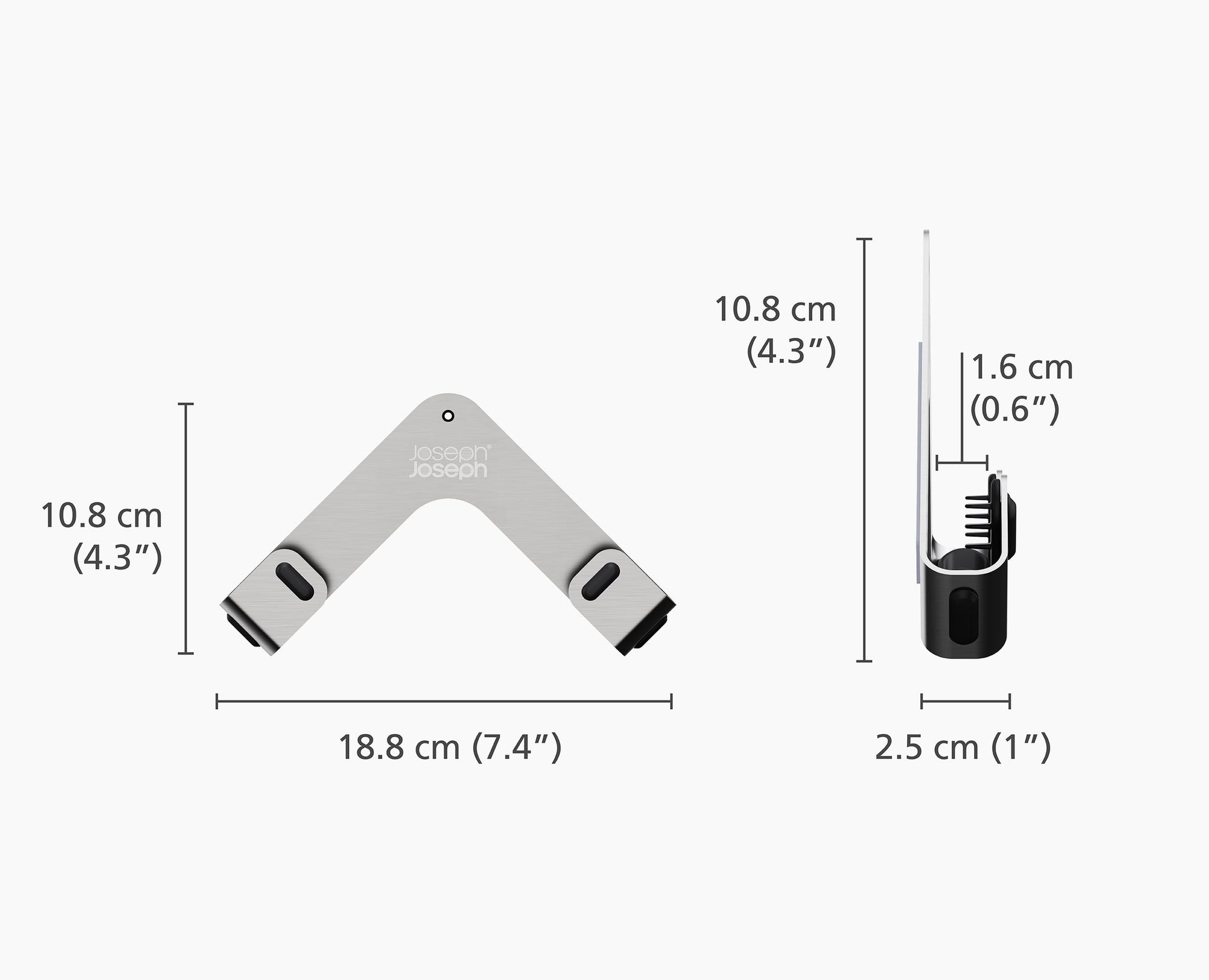 [half-width] Space™ Pack of 2 Stainless-steel Pan Lid Holders - 45059 - Image 6