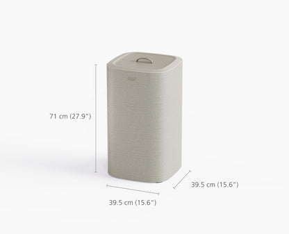 [half-width] Tota One 60L Ecru Laundry Separation Basket