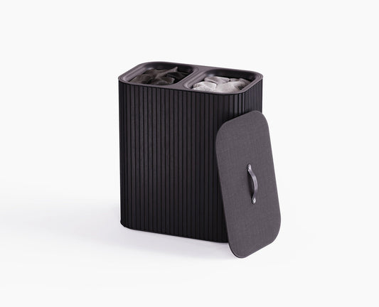 [hidden] Tota Luxe 90L Black Laundry Separation Basket