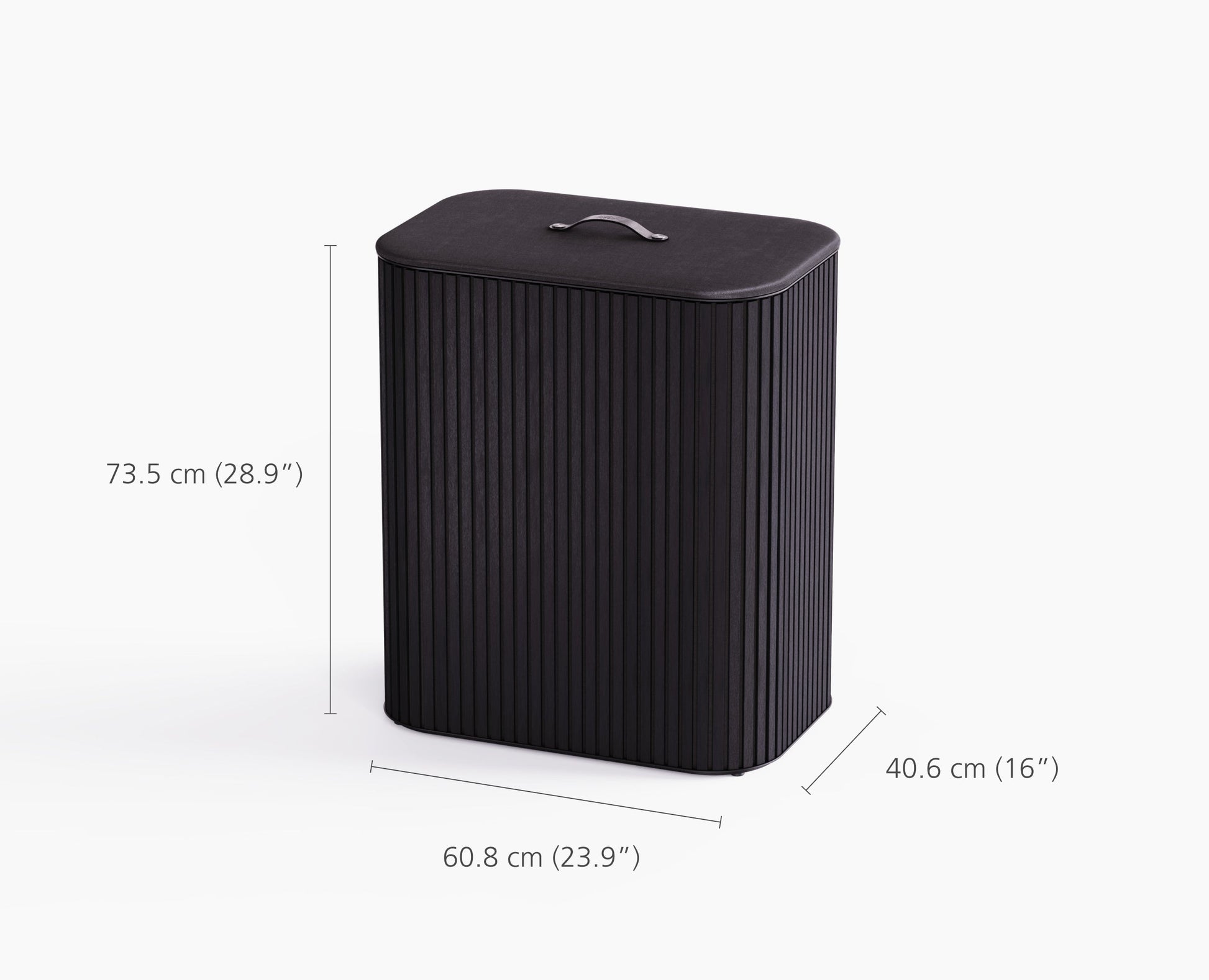 [half-width] Tota Luxe 90L Black Laundry Separation Basket
