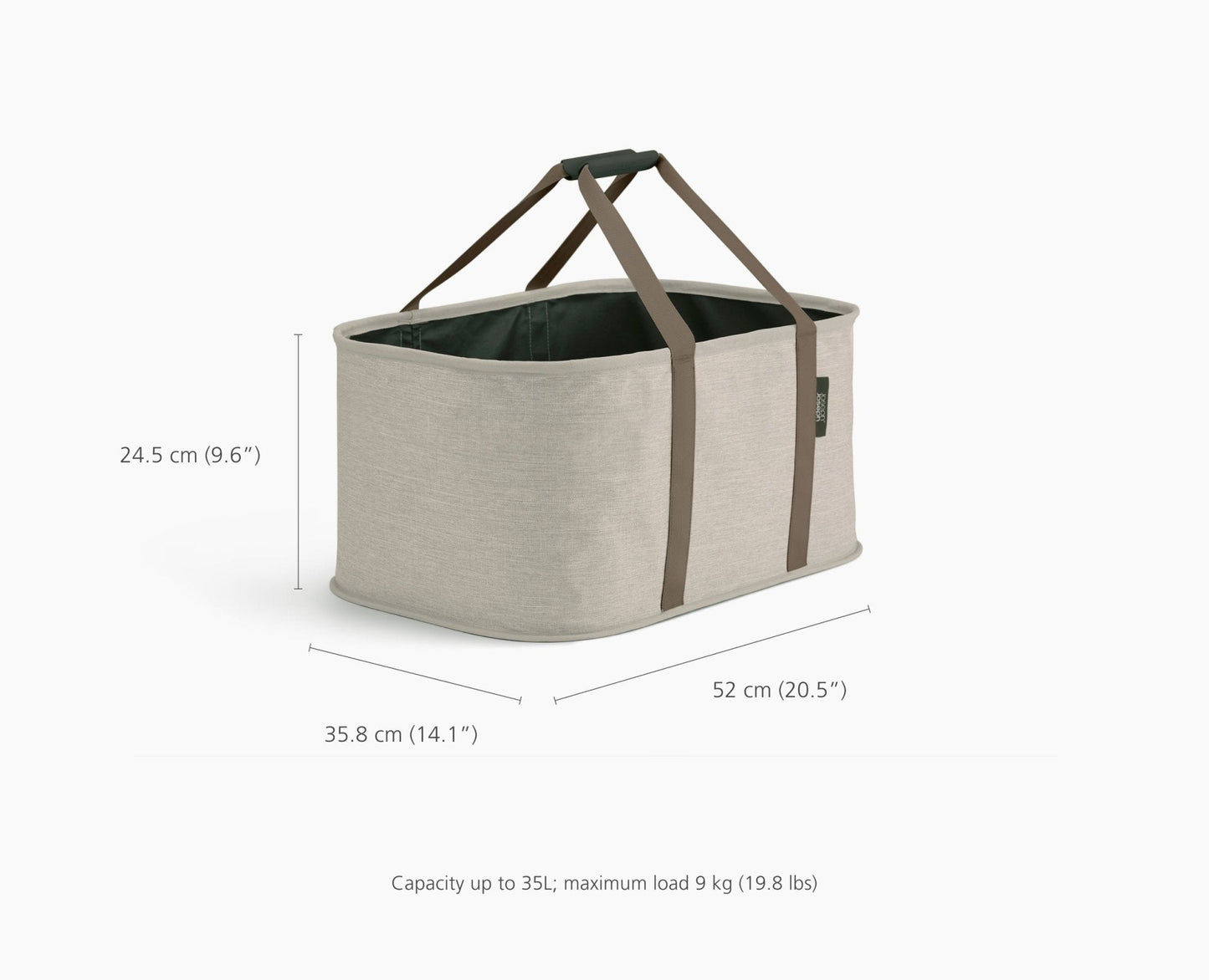 [half-width] 2-piece Ecru Tota 90L & Hold-All Laundry Basket Set