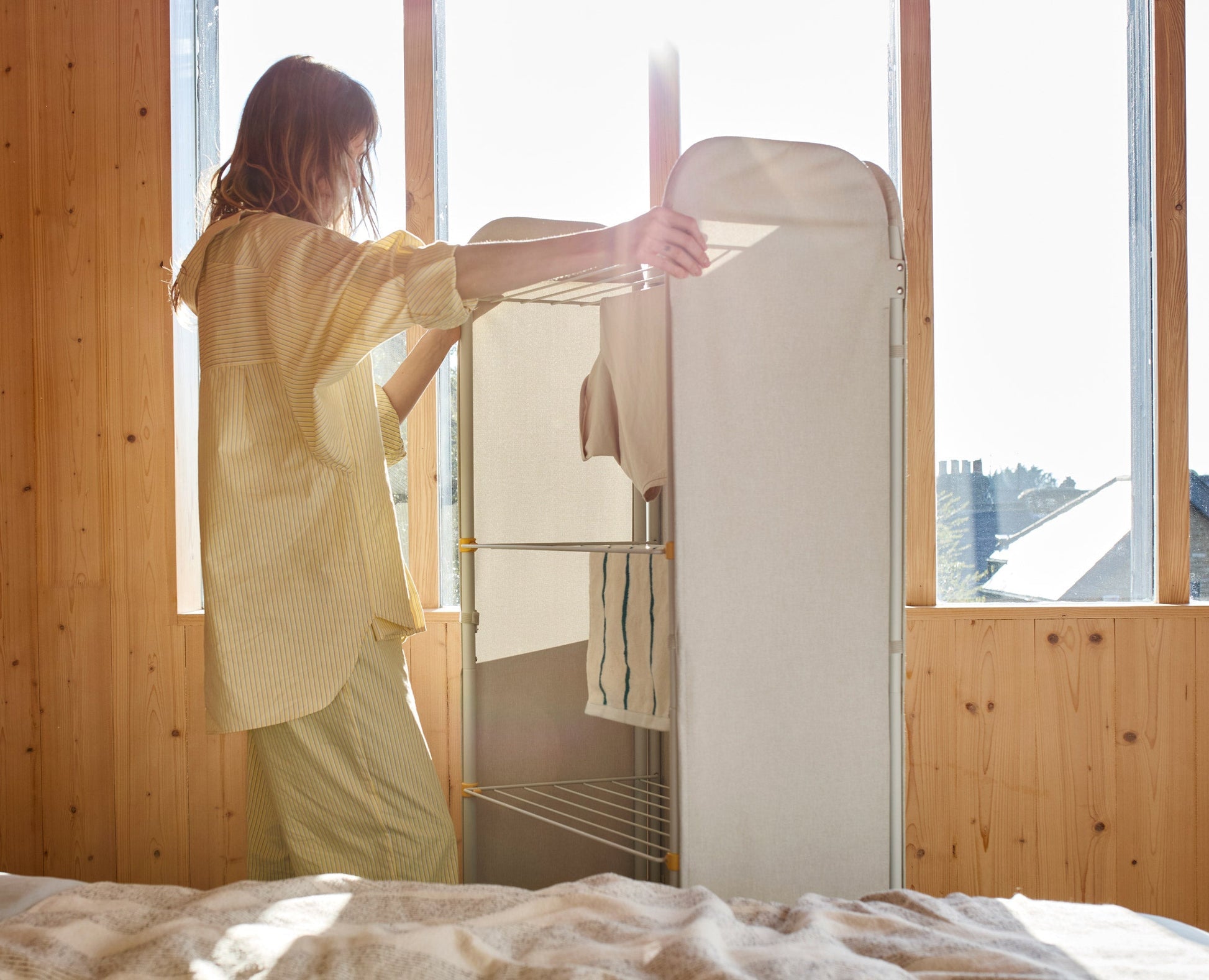 [half-width] 2-piece Clothes Airer Set