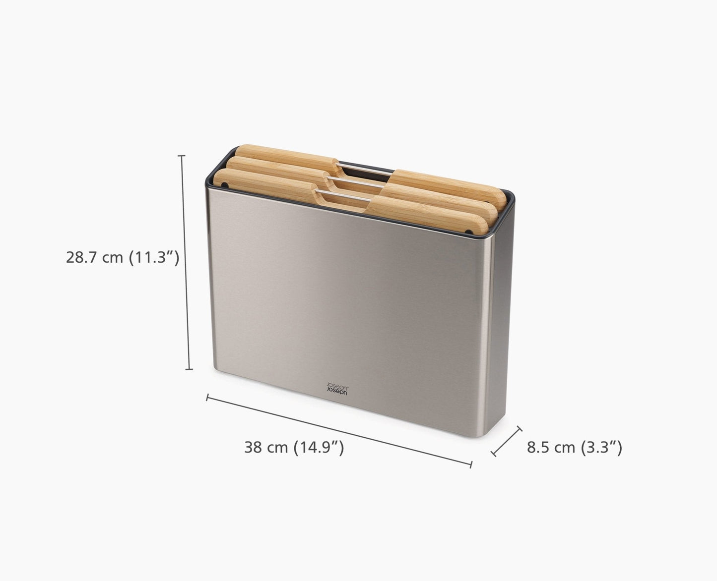 [half-width] Folio™ Steel Bamboo 3-piece Chopping Board Set - 60229 - 10