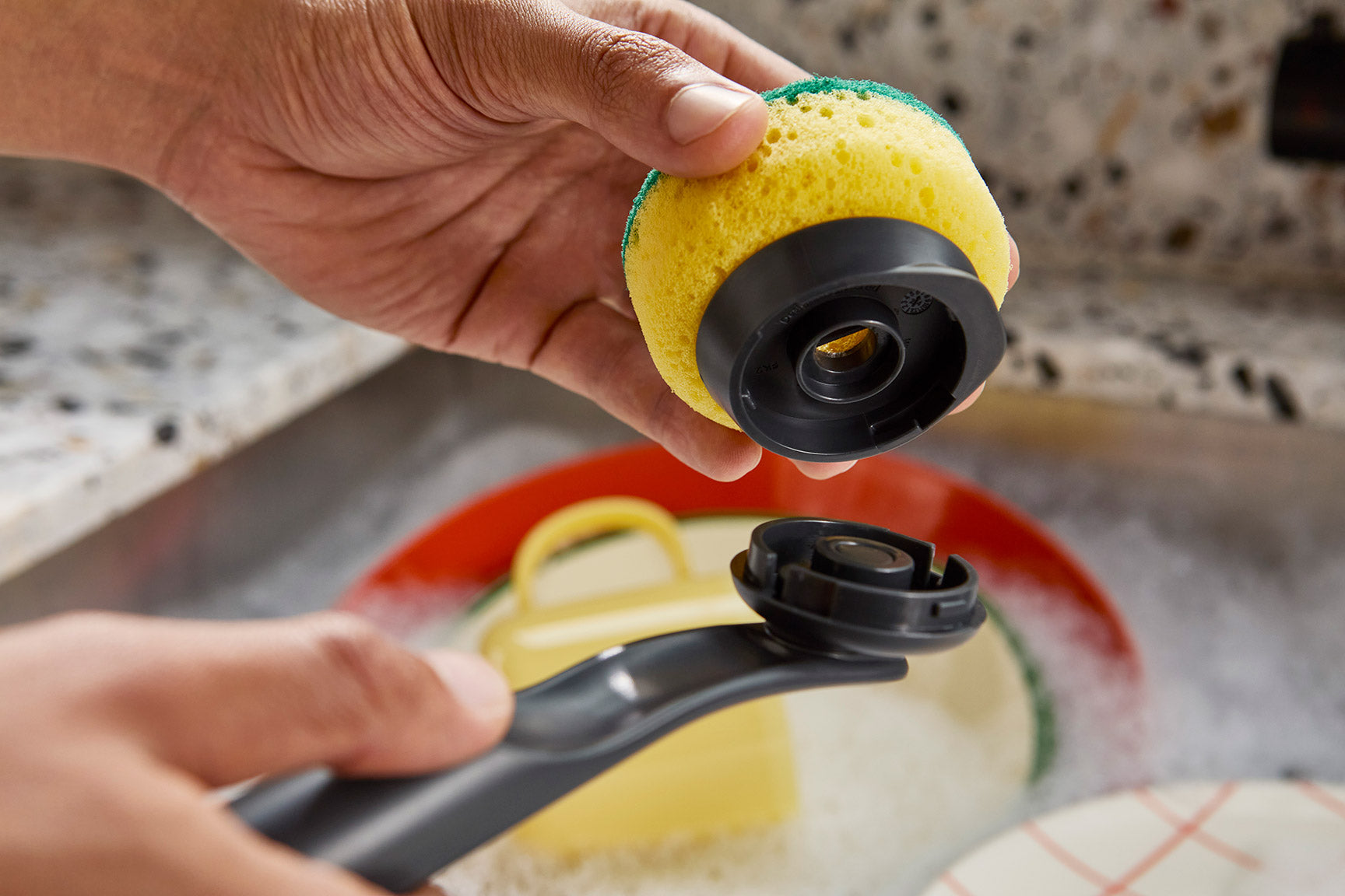 [half-width] SinkTech Washing-Up Brush with Replacement Head