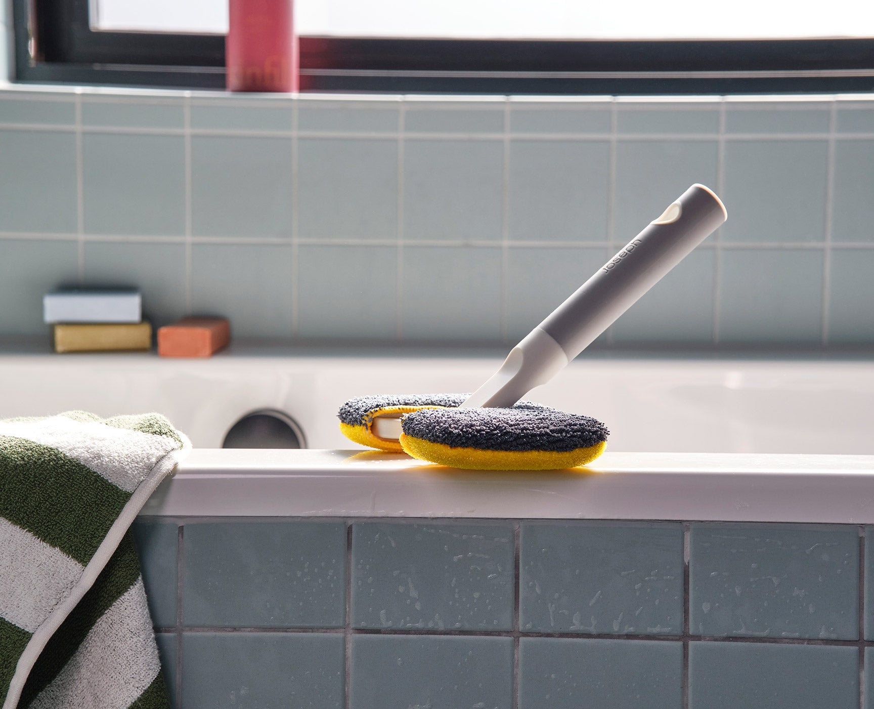 [hidden] [lifestyle] CleanTech 2-in-1 Surface Scrubber Tool