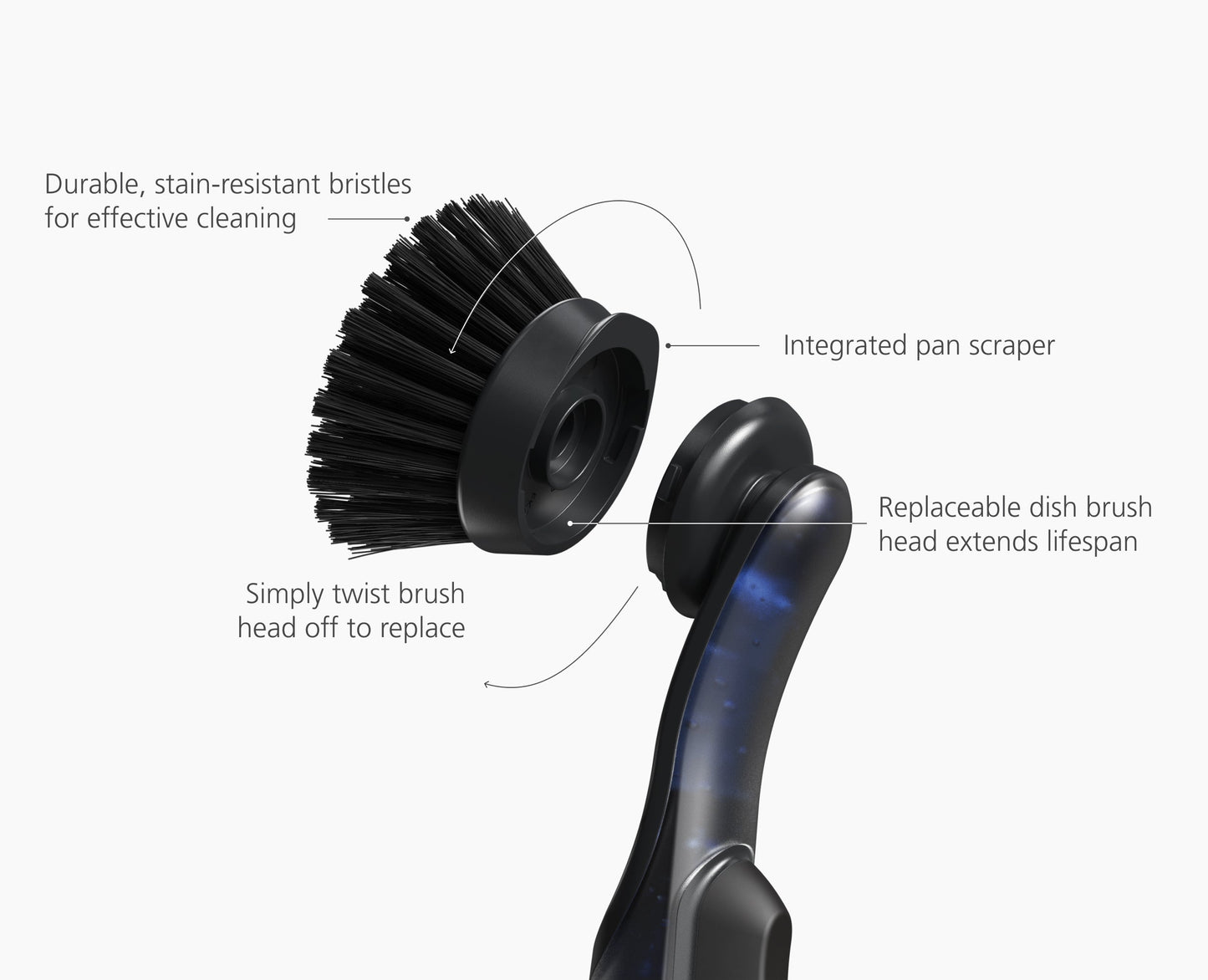 [half-width] SinkTech Soap Dispensing Washing-Up Brush with Replacement Head