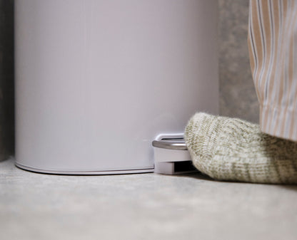 [half-width] EasyStore™ 5L Gloss White Bathroom Bin