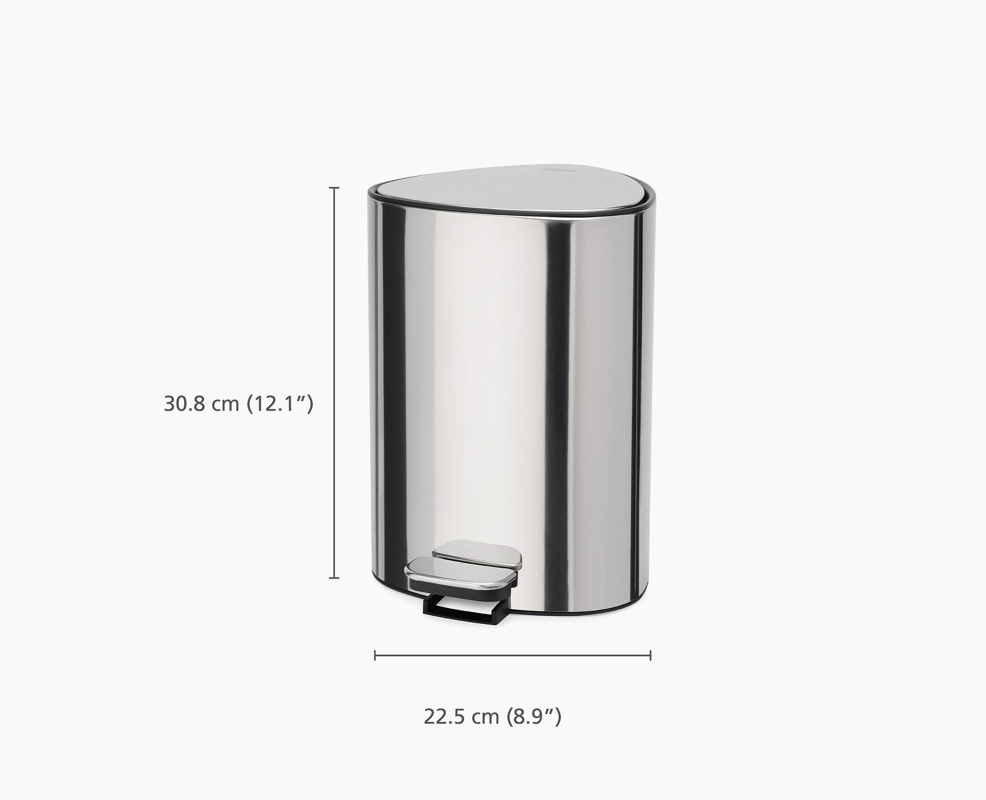 [half-width] EasyStore™ Luxe 5L Pedal Bin - 70596 - DIMS