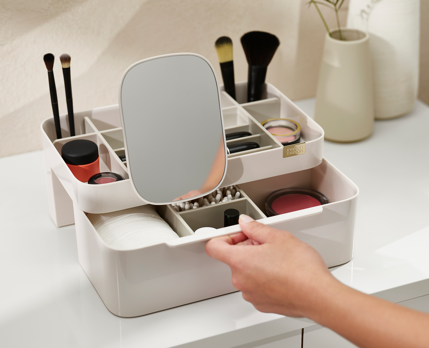 [half-width] Viva Large Cosmetic Organiser with Removable Mirror - 75005 - Image 6
