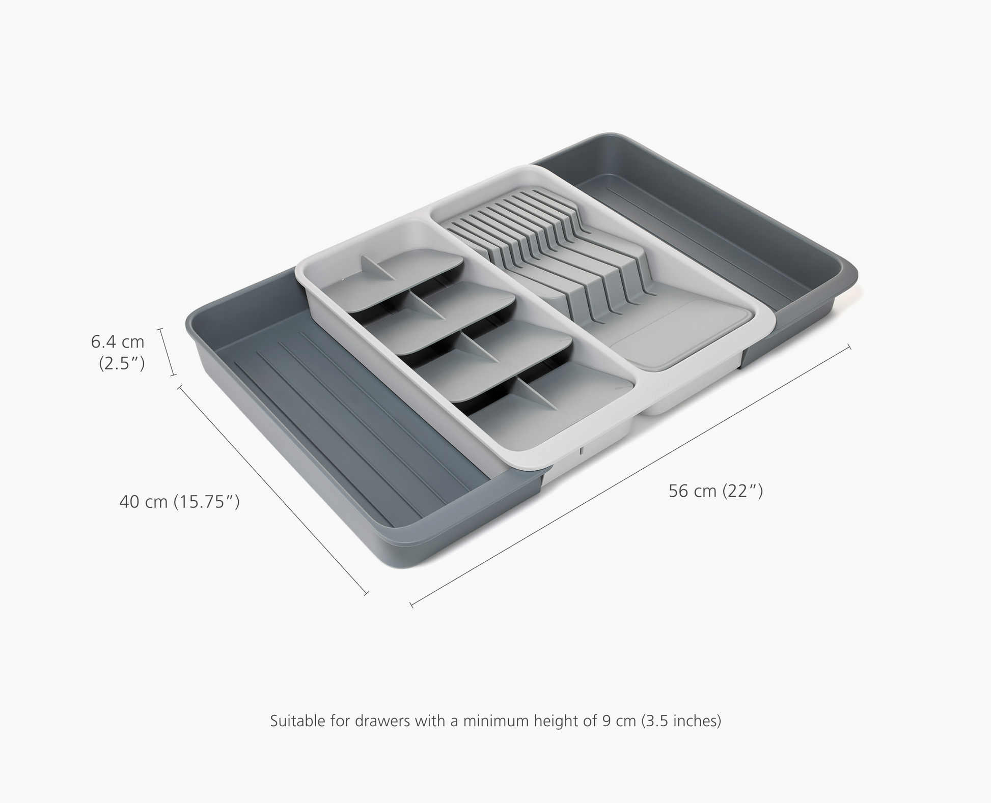[half-width] DrawerStore™ Expanding Tiered Cutlery, Utensil, Gadget & Knife Organiser