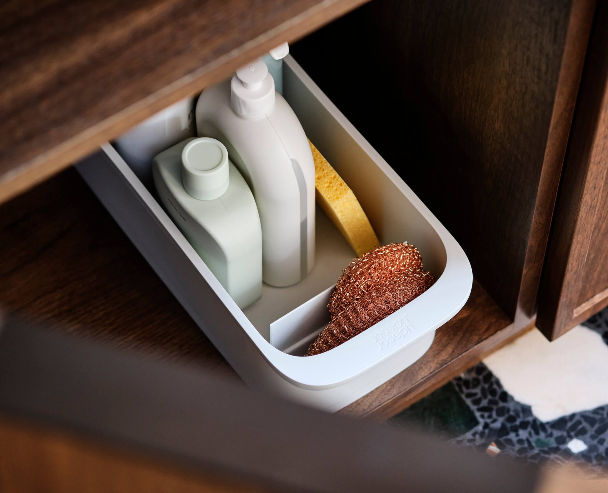 [hidden] [lifestyle] CupboardStore™ Easy-Access Storage Caddy