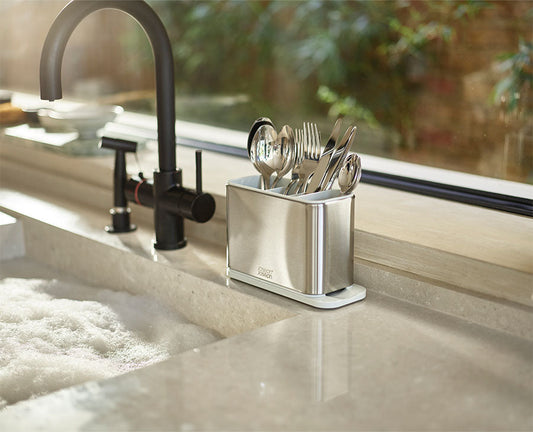 [hidden] [lifestyle] Surface™ Stainless-steel Cutlery Drainer - 851694 - Image 2