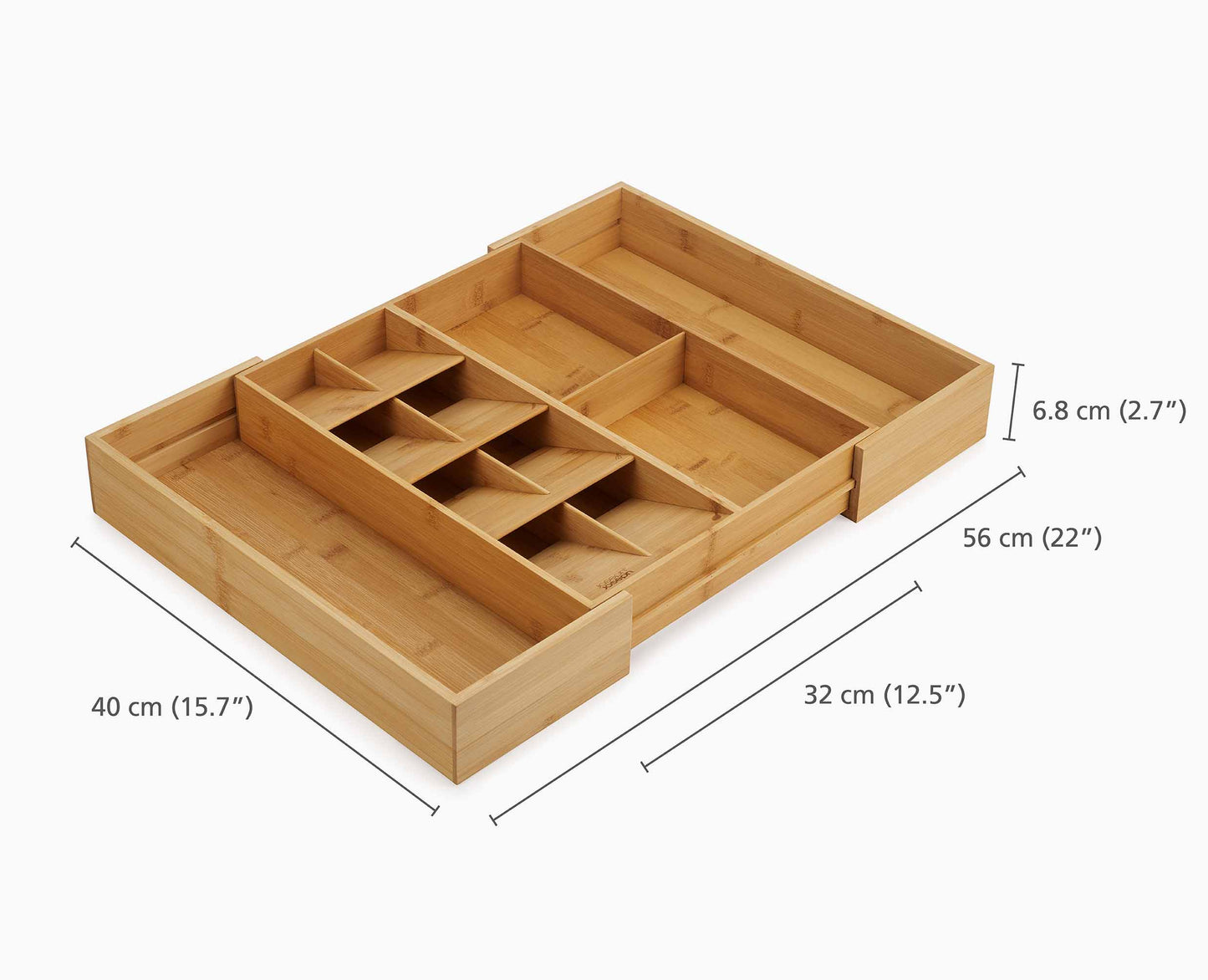 [half-width] DrawerStore™ Bamboo Expanding Cutlery Organiser - 851696 - DIMS