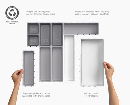 [half-width] Blox™ 10-Piece Drawer Organiser Set