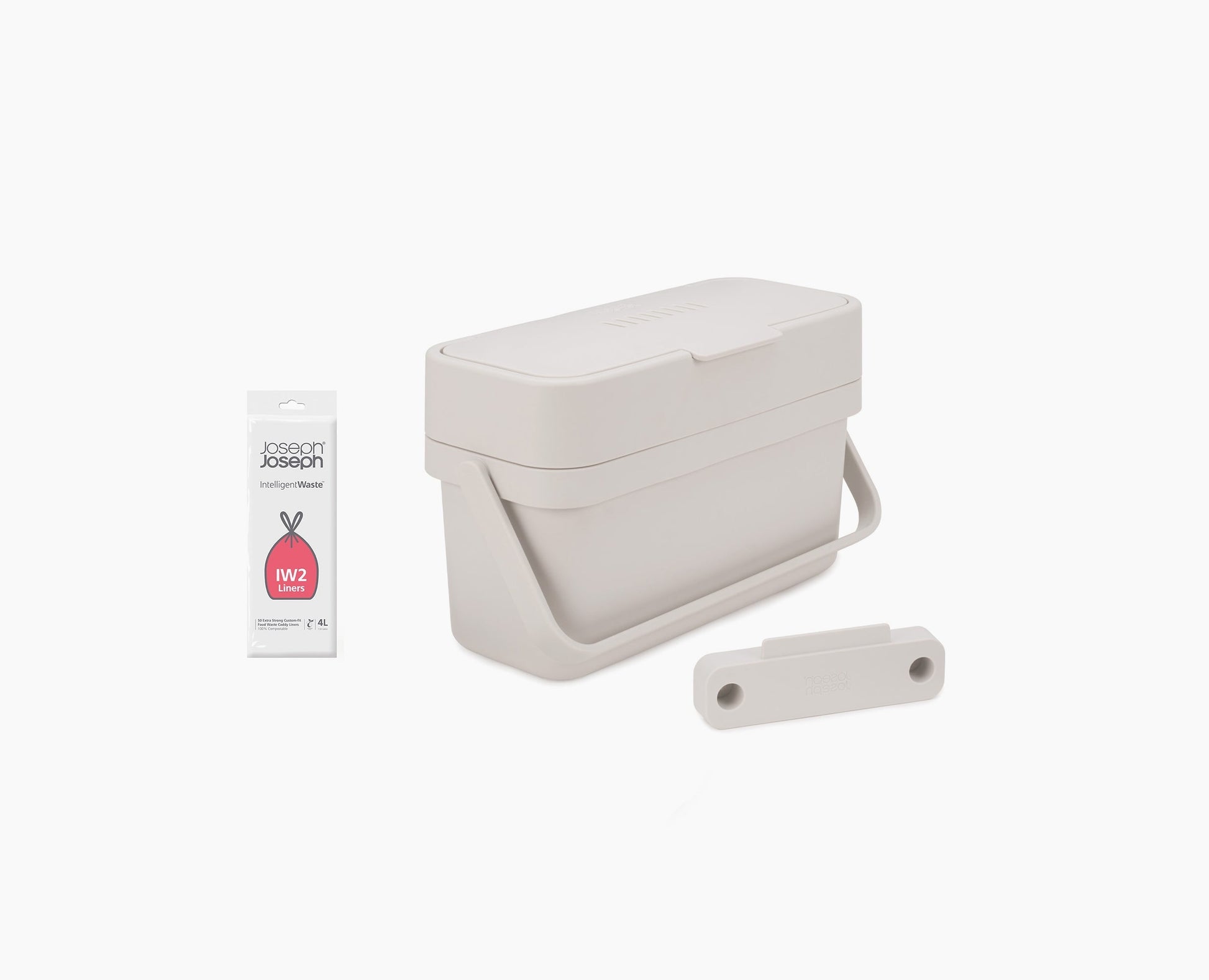 [hidden] Compo™ 4L Stone Food Waste Caddy Starter Set