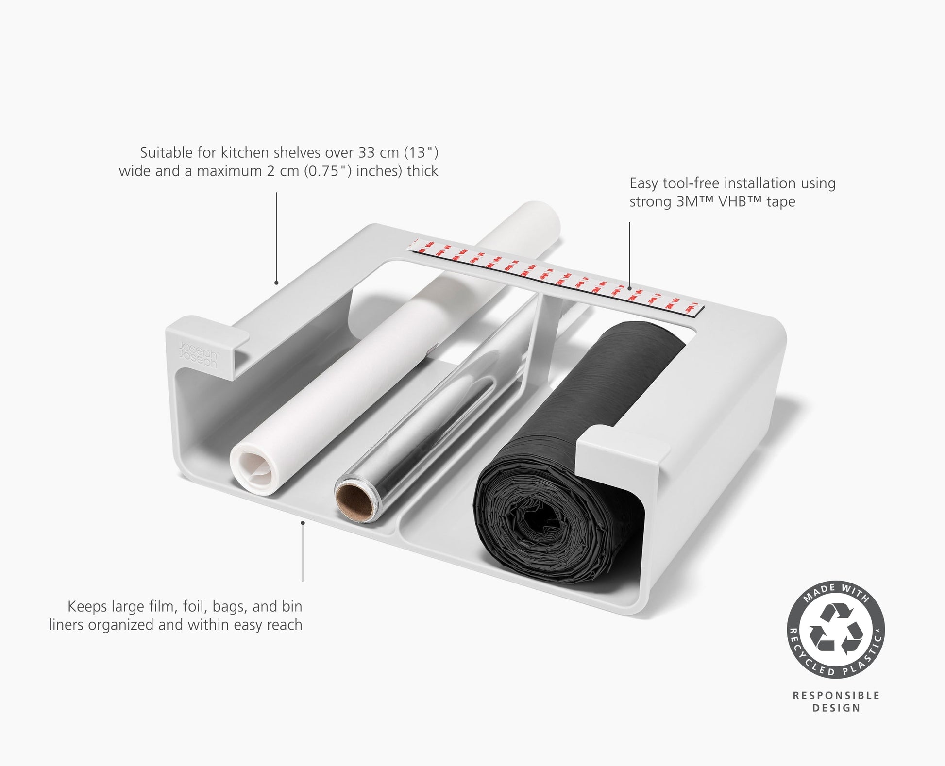[half-width] CupboardStore™ Large Film, Foil & Bag Organiser