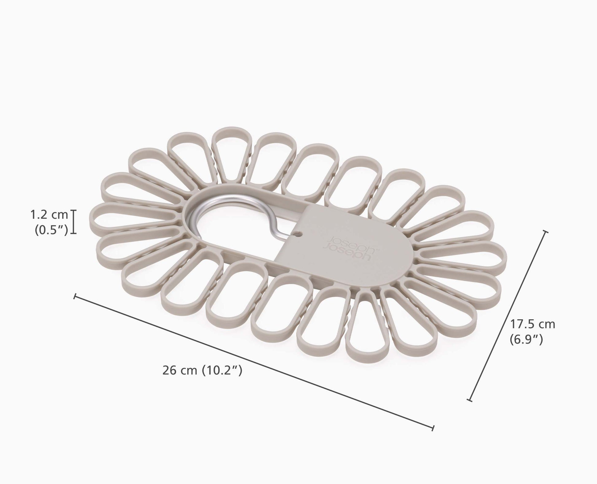 [half-width] Petal™ 22-piece Quick-grip Ecru Drying Hanger - 50051 - Image 5