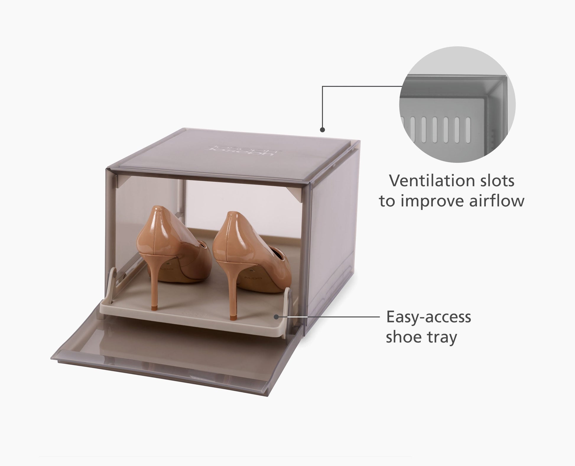 [half-width] ShoeCase 6-piece Grey Shoe Storage Box - 55014 - Image 4