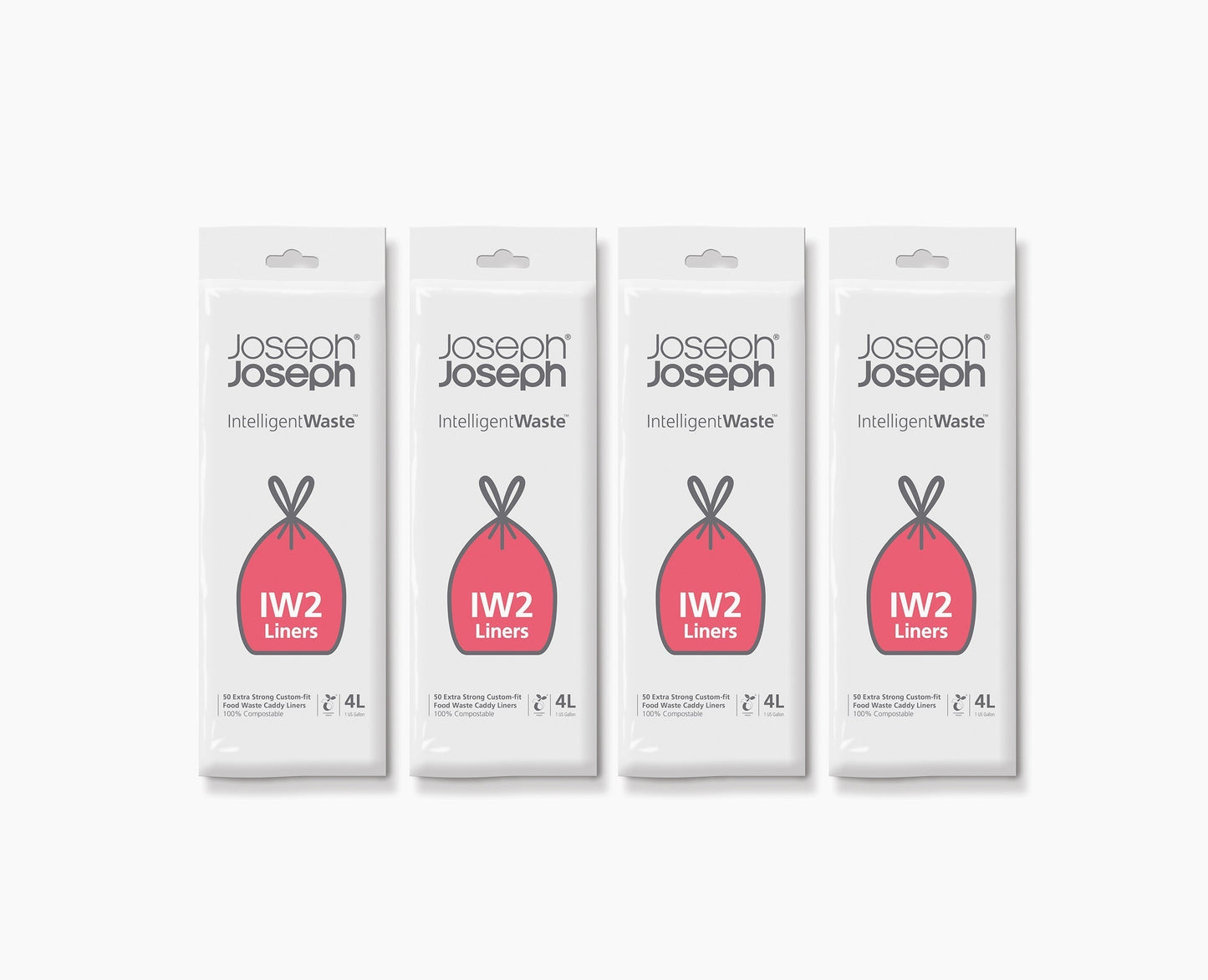 [hidden] IW2 4L White Food Waste Caddy Liners - 4 pack - Image 1