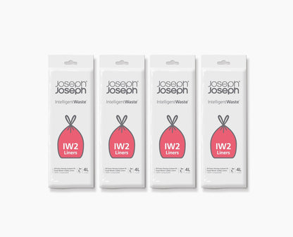 [hidden] IW2 4L White Food Waste Caddy Liners - 4 pack - Image 1