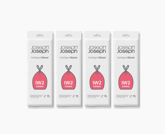 [hidden] IW2 4L White Food Waste Caddy Liners - 4 pack - Image 1