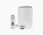 [hidden] EasyStore™ 5L Gloss White Bathroom Bin Starter Set